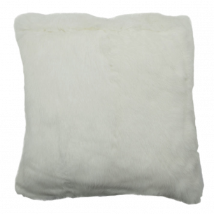 coussin lapin blanc 40x40cm 