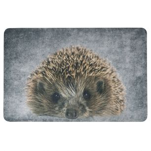 doormat grey hedgehog 75x50cm