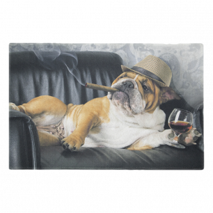 fußmatte humor englische bulldogge 75x50cm