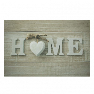 doormat heart home 75x50cm