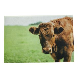 Doormat Cow in meadow 75x50cm