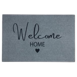 fußmatte welcome home grau 75x50cm