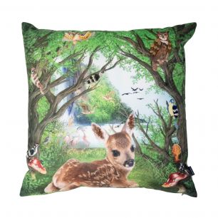 coussin fait main fleury bambi contes de fées 45x45cm​