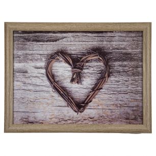 laptray heart twig 43cm