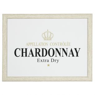 laptray wine chardonnay white 43cm