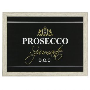 laptray wine prosecco black 43cm