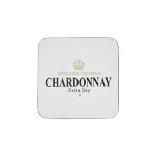 coaster wine chardonnay white 10x10cm  (6)