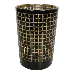 wind light glass black cubes large 18cm*